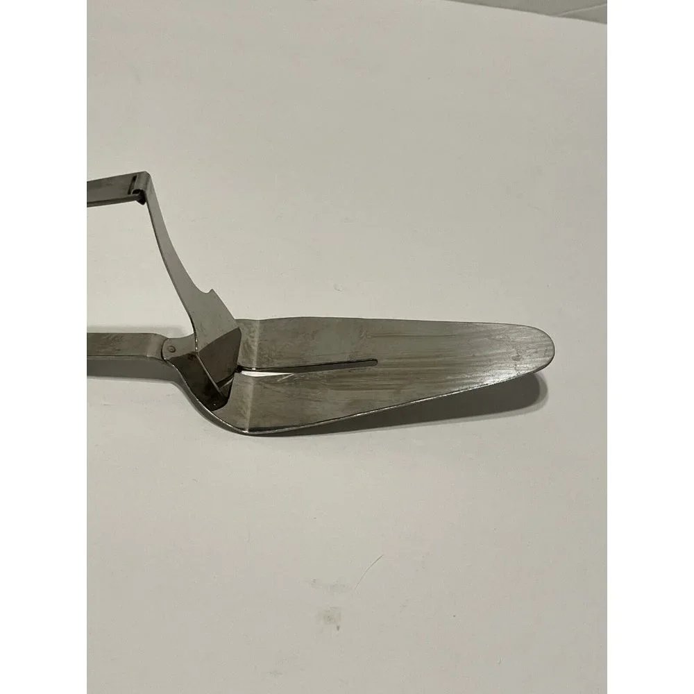 Vintage Japan Press N Serve Elegant Cake Pie Server Spatula Push Lever Wedding